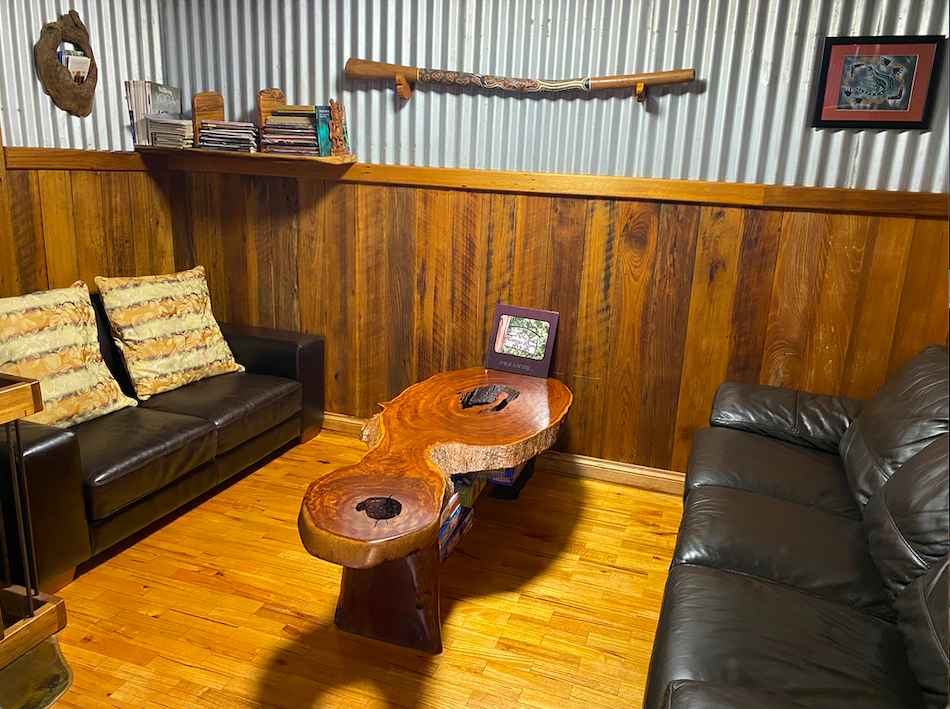 Cosy lounge area of the barn